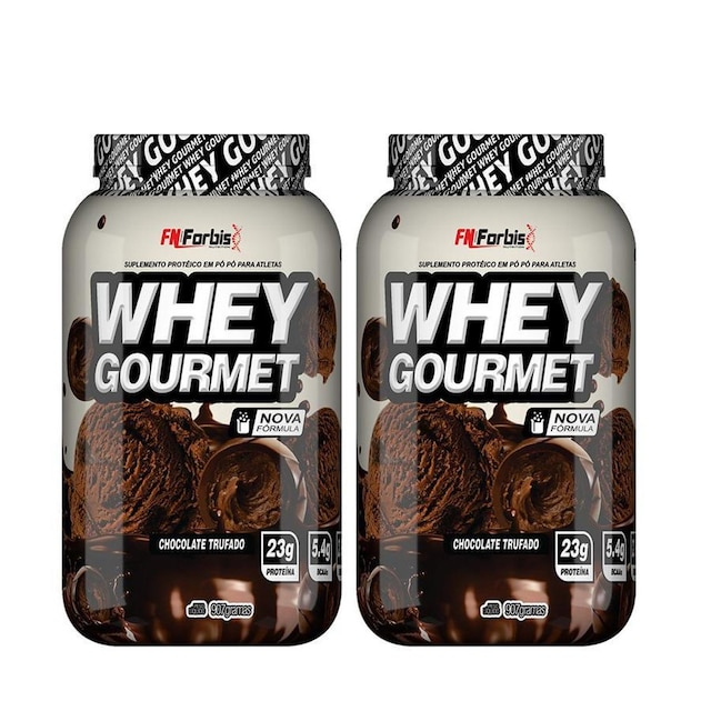 Kit 2X Whey Protein Gourmet 907g Pote - FN Forbis Nutrition
