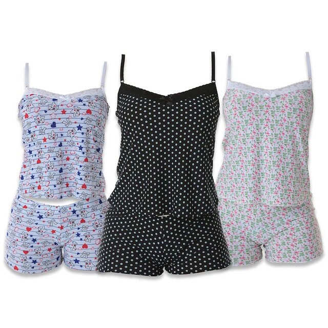 KIT 3 BABY DOLL THAYS TECIDO GELADINHO