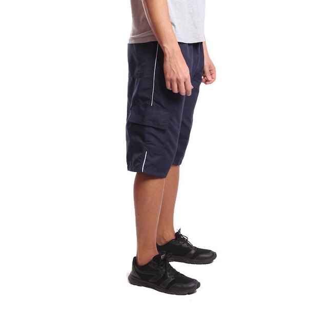 Kit 3 Bermuda Cargo Em Tactel Com Bolsos