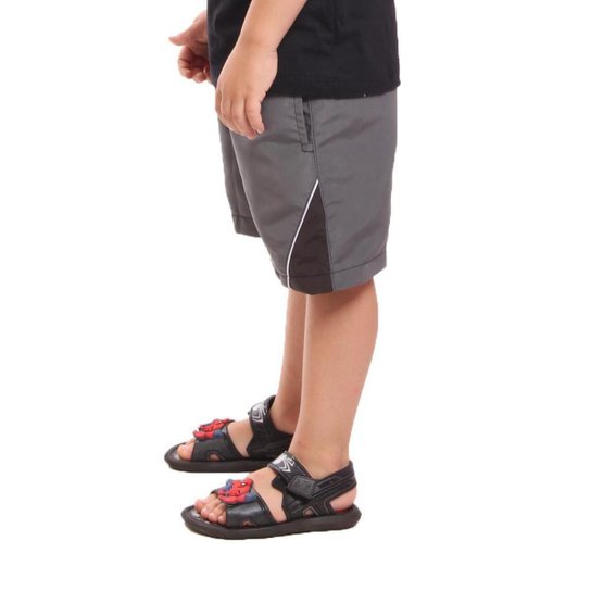 Kit 3 Bermuda Infantil Tactel OX SILVER Bolsos Frente e Costa