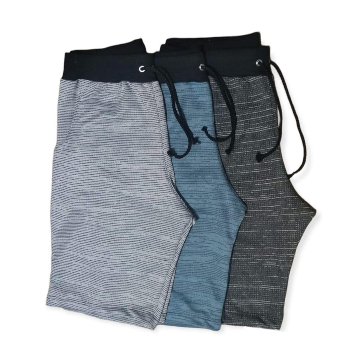 Kit 3 Bermuda Moletom Moletinho Masculinas Com Cordão E Elastico , Verão Menor preço em Kit 3 Bermuda Moletom Moletinho Masculinas Com Cordão E Elastico , Verão