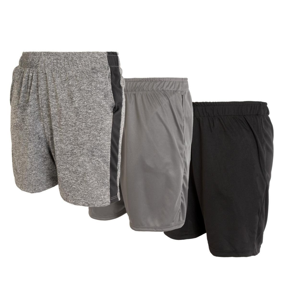 Kit 3 Bermudas Dry Premium Fitnnes Masculina Academia - Cinza+Chumbo Menor preço em Kit 3 Bermudas Dry Premium Fitnnes Masculina Academia - Cinza+Chumbo