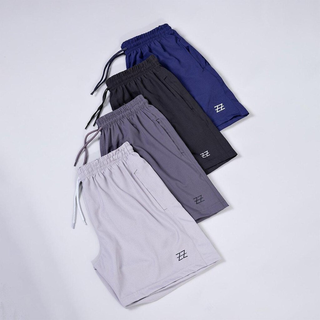 Kit 3 Bermudas Elastic Masculina Logo