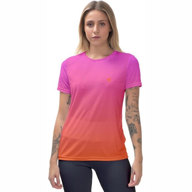 Kit 3 Blusa Feminina Degrade Academia Treino Confortável