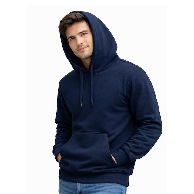 Kit 3 Blusas Moletom Canguru com Capuz Liso Adulto Masculino