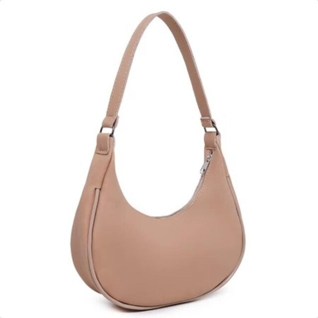 Kit 3 Bolsas Feminina Meia Lua Baguete Sofisticada Elegante Transversal De Ombro Mão Alça Regulável