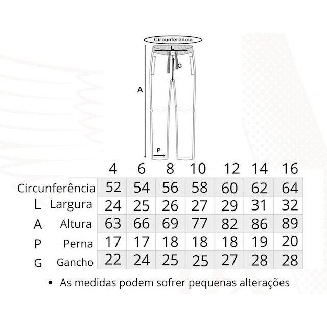 Kit 3 Calça. Infantil Tactel OX SILVER Bolsos Frente e Costa