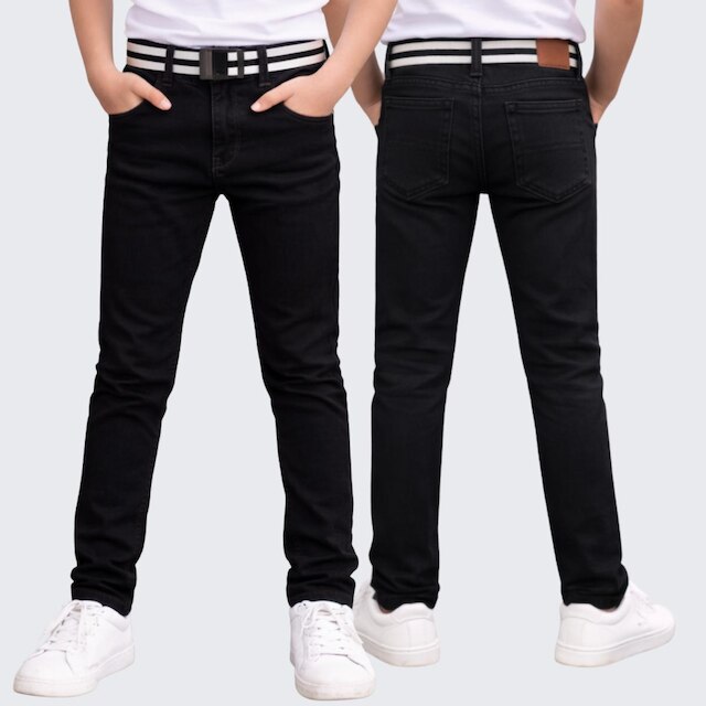 Kit 3 Calça Jeans Infantil Menino Com Regulador e Cinto