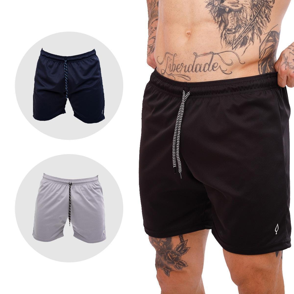 Kit 3 Calção Masculino Dry Futebol Academia Caminhada Com Bolso Menor preço em Kit 3 Calção Masculino Dry Futebol Academia Caminhada Com Bolso