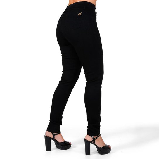 Kit 3 Calças Jeans Feminina Skinny Empina Bumbum Cós Alto