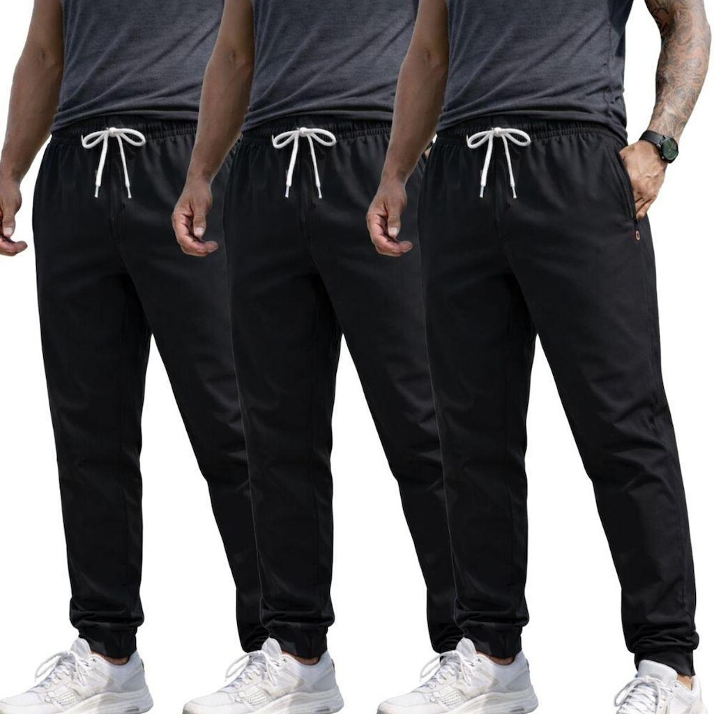 Kit 3 Calças Masculina Dry Esportiva Treino Academia Com Bolsos