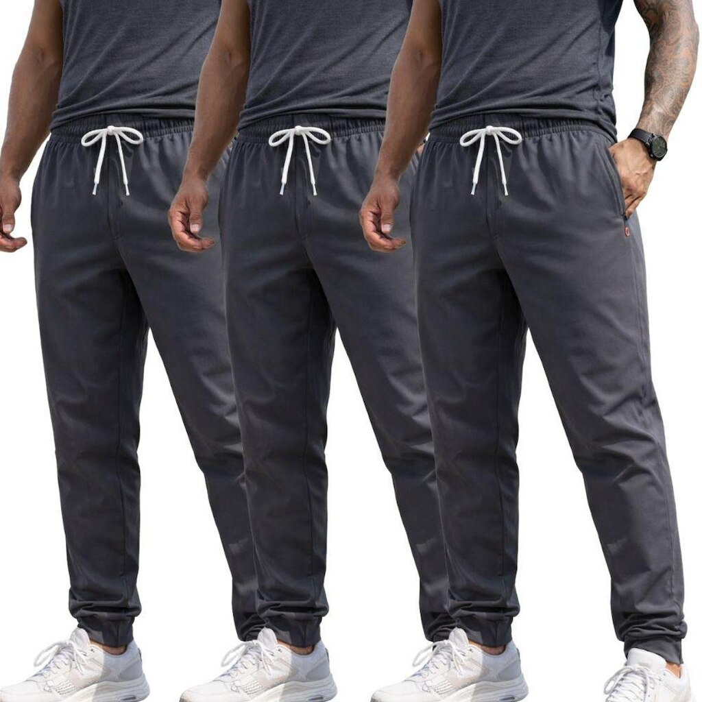 Kit 3 Calças Masculina Dry Esportiva Treino Academia Com Bolsos
