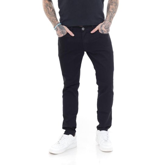 KIT 3 Calças Super Skinny PremiumII Street Delave Escuro e Black Premium