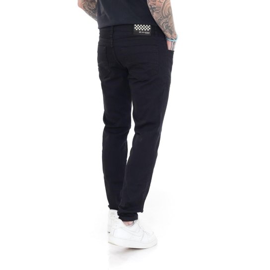 KIT 3 Calças Super Skinny PremiumII Street Delave Escuro e Black Premium