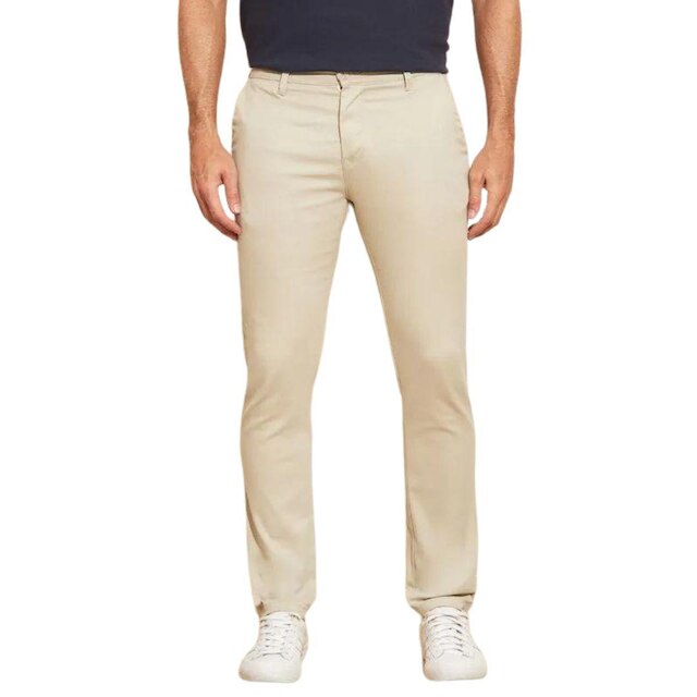 Kit 3 Calças Vih Triny de Sarja Chino Com Bolso Traseiro Embutido Alfaiataria Skinny