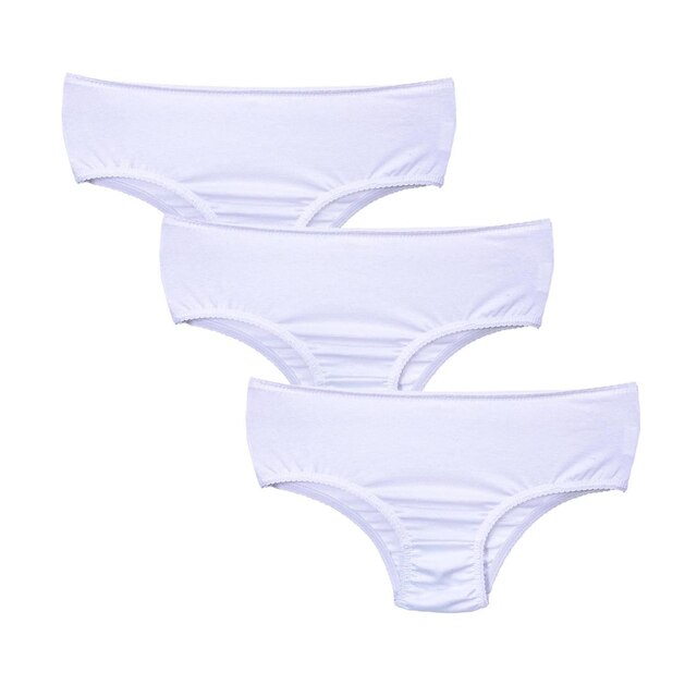 Kit 3 Calcinha Infantil Criança Algodão Cotton Kids Calcinhas