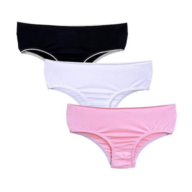 Kit 3 Calcinha Infantil Criança Algodão Cotton Kids Calcinhas