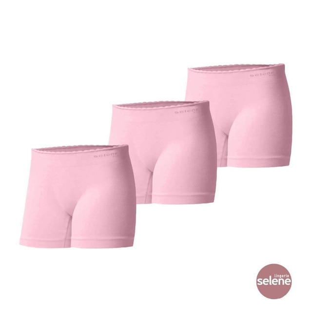 Kit 3 Calcinhas Boxer Sem Costura Infantil Selene Feminina