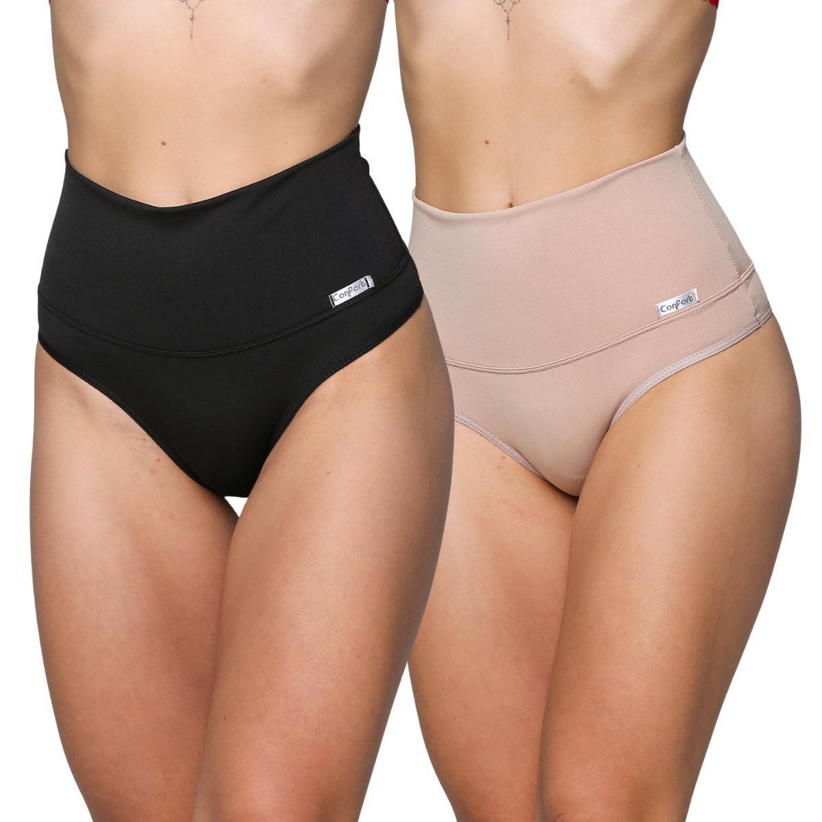 Kit 3 Calcinhas Modeladoras Feminina Cintura Alta - Sortido Menor preço em Kit 3 Calcinhas Modeladoras Feminina Cintura Alta - Sortido