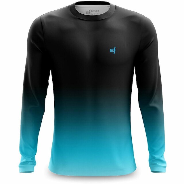 Kit 3 Camisa Masculina Casual Manga Longa Academia Camiseta Proteção UV Caminhada Bike