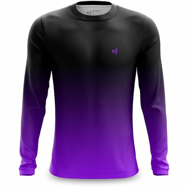 Kit 3 Camisa Masculina Casual Manga Longa Academia Camiseta Proteção UV Caminhada Bike