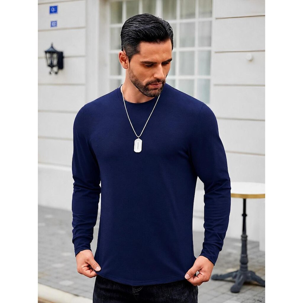 Kit 3 Camisa Masculina Manga Longa Longline Oversized Swag