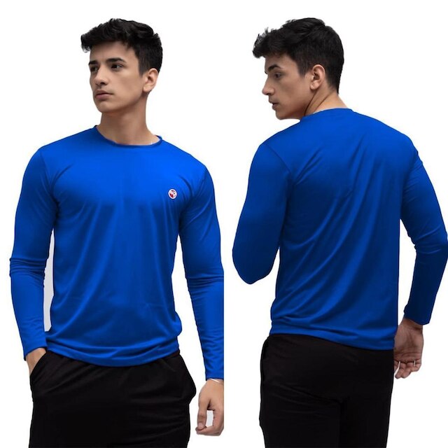 Kit 3 Camisa Masculina Térmica Manga Longa Com Proteção Uv 50+