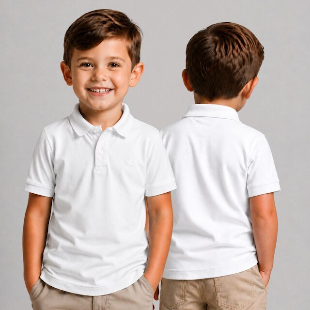 Kit 3 Camisa Polo Infantil Menino Piquet Manga Curta