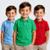 Kit 3 Camisa Polo Infantil Menino Piquet Manga Curta - Verde