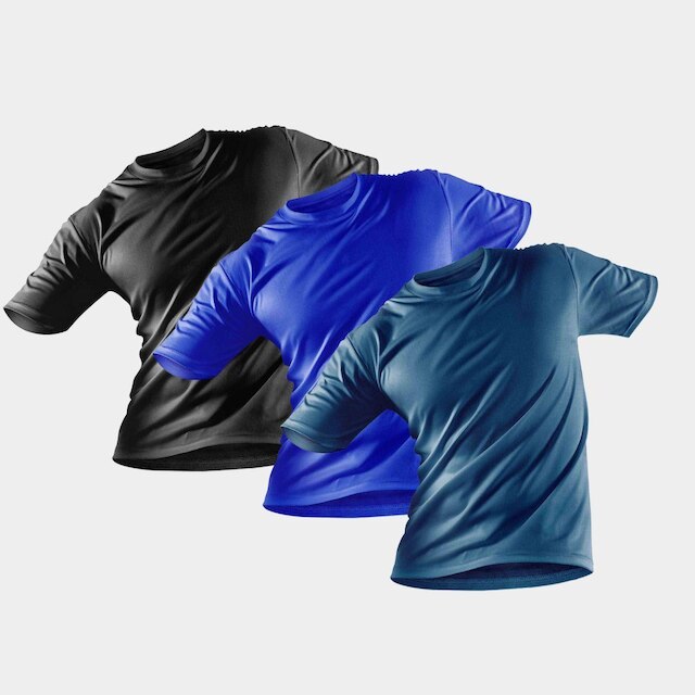 Kit 3 Camisas Masculino Proteção UV 50+ Blusa Manga Curta