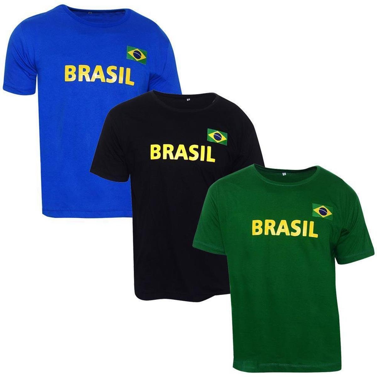 Kit 3 Camiseta Algodão País Conforto Dia a Dia Estilo Moda Menor preço em Kit 3 Camiseta Algodão País Conforto Dia a Dia Estilo Moda