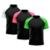 Kit 3 Camiseta Masculina Raglan Dry Proteção Solar UV Lisa Academia Ciclismo Esporte Camisetas - Branco+Verde