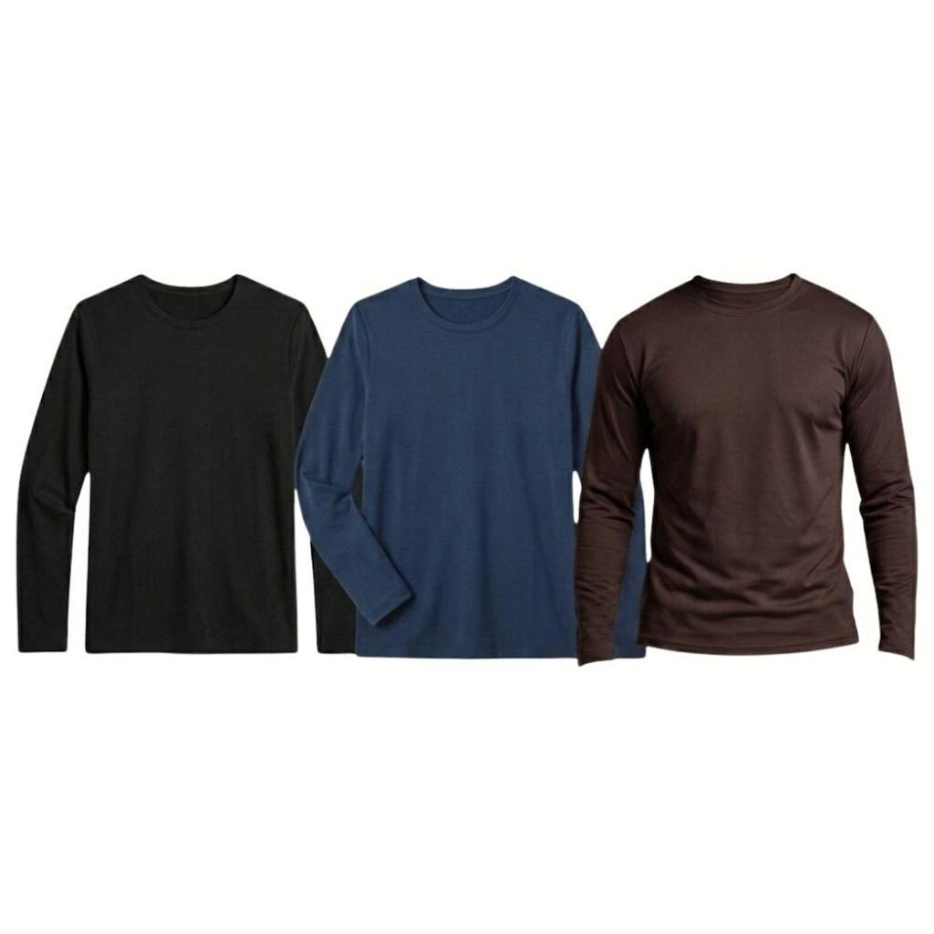 Kit 3 Camiseta Termica Masculina Poliester Elastano Flanelado Premium Proteção Moto Caminhada Bike
