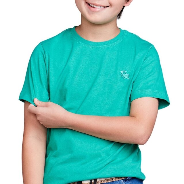 Kit 3 Camisetas Básicas Infantil 100 % Algodão