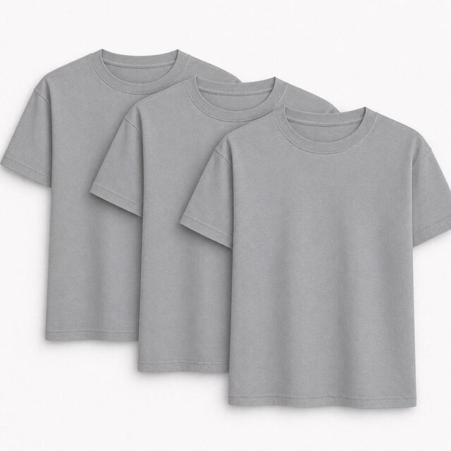 Kit 3 Camisetas Básicas Masculina Algodão Lisa Camisa Premium Original