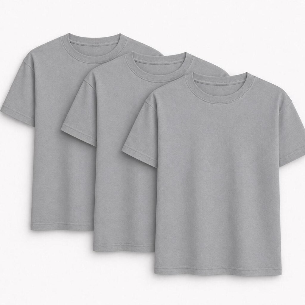 Kit 3 Camisetas Básicas Masculina Algodão Lisa Camisa Premium Original