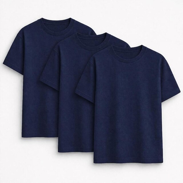 Kit 3 Camisetas Básicas Masculina Algodão Lisa Camisa Premium Original