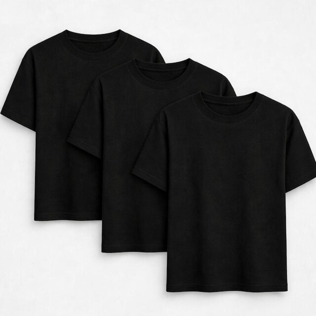 Kit 3 Camisetas Básicas Masculina Algodão Lisa Camisa Premium Original