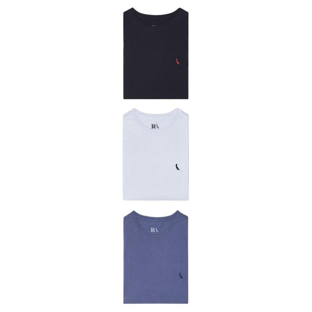 Kit 3 Camisetas Bordadas Brasa E Gota Reserva