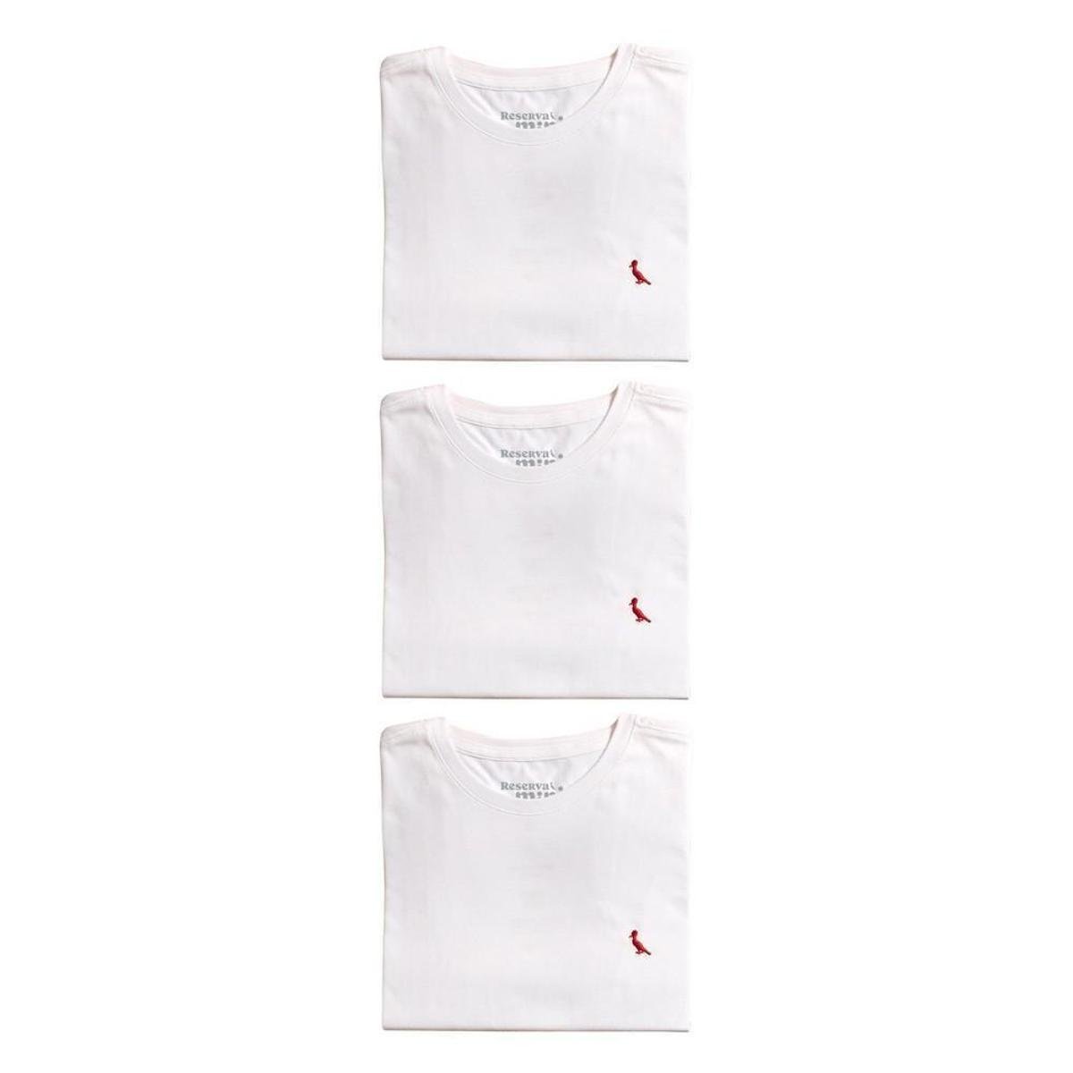 Kit 3 Camisetas Brasa Pica Pau Bordado Reserva Mini Menor preço em Kit 3 Camisetas Brasa Pica Pau Bordado Reserva Mini