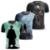 Kit 3 Camisetas de Series Gamer Geek Camisa Estampa 3D Arqueiro Assassins Creed Harry Potter - Preto