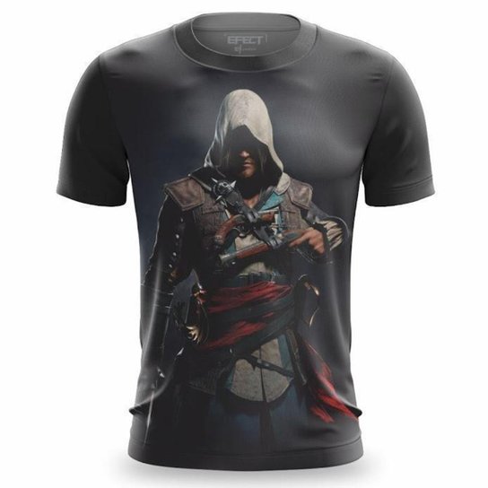 Kit 3 Camisetas de Series Gamer Geek Camisa Estampa 3D Arqueiro Assassins Creed Harry Potter
