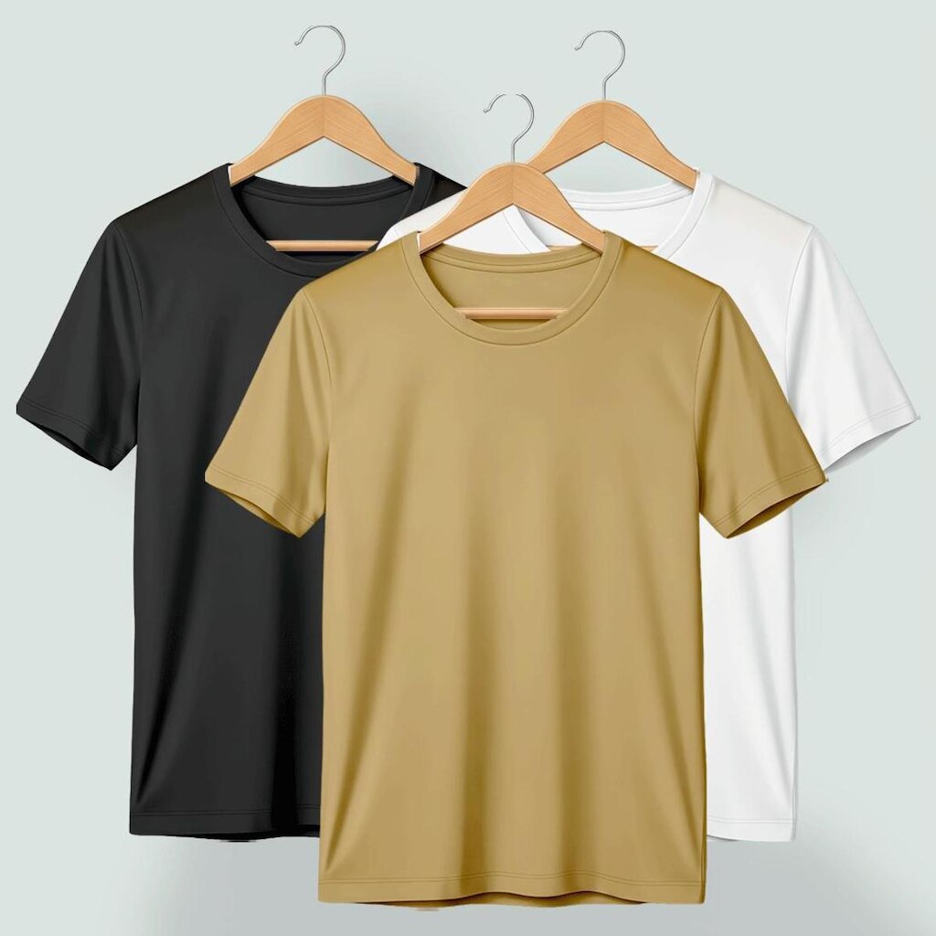 Kit 3 Camisetas Masculina Básica Lisa Algodão Fio 30.1 Gola Careca Combo 3 Camisas Premium Confortáv