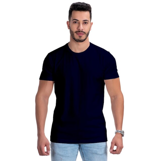 Kit 3 Camisetas Masculina Camisa Básica Casual Moda Verão