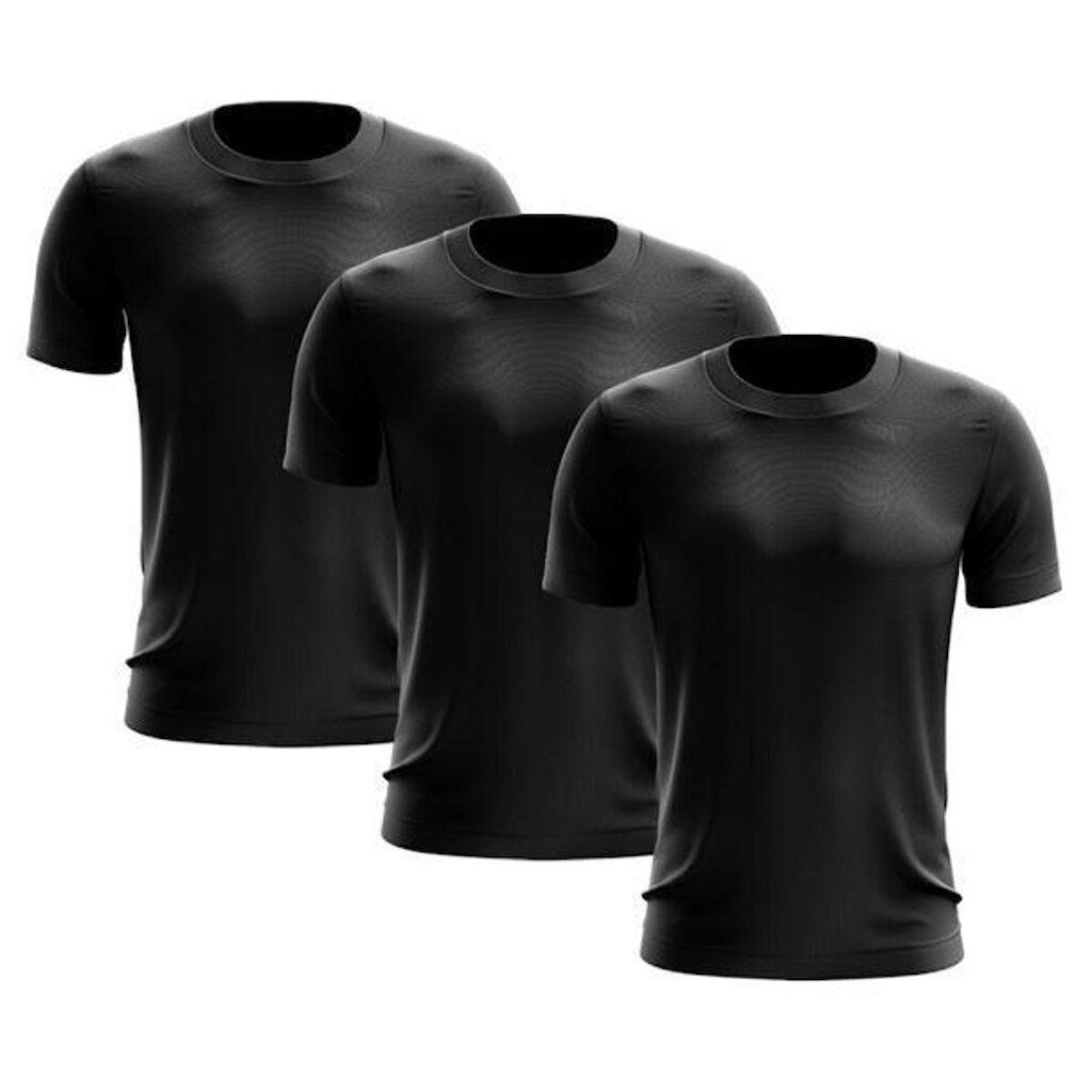 Kit 3 Camisetas Masculina Manga Curta Dry Proteção Uv