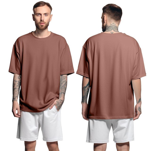Kit 3 Camisetas Oversized Basica Streetwear Masculina Larga 100% Algodão
