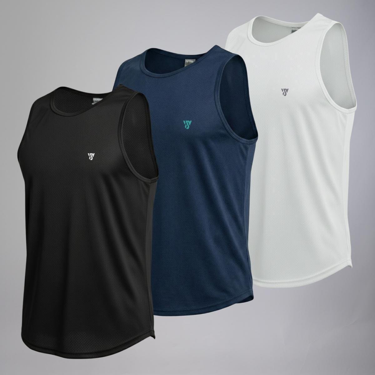 Kit 3 Camisetas Regatas Lisa Masculina Básica Academia Verão Esporte Menor preço em Kit 3 Camisetas Regatas Lisa Masculina Básica Academia Verão Esporte