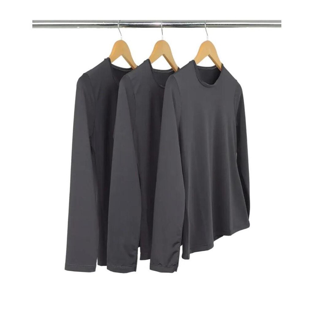 Kit 3 Camisetas Segunda Pele Masculina