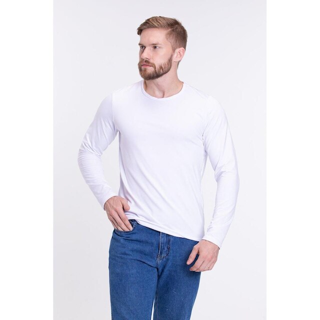 Kit 3 Camisetas Térmicas Adulto Branco