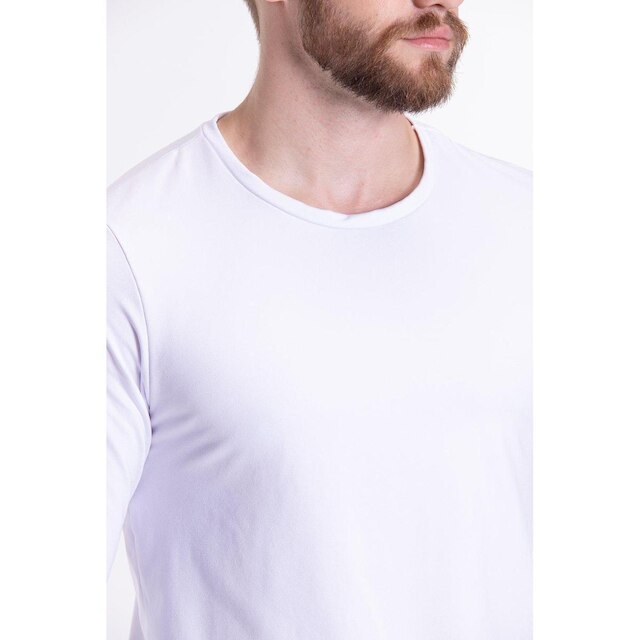 Kit 3 Camisetas Térmicas Adulto Branco